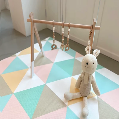 Gambar Dwinguler Ukuran M Karpet Playmat Giraffe In Love