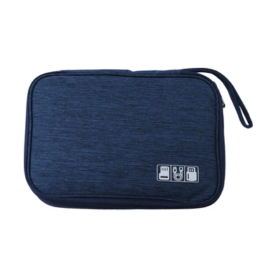 Gambar Passport Ukuran L Tas Organizer Perangkat Digital - Biru Navy