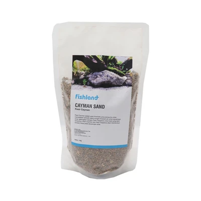 Gambar Fishland Batu Pasir Dekorasi Aquarium Cayman Gravel 1 kg