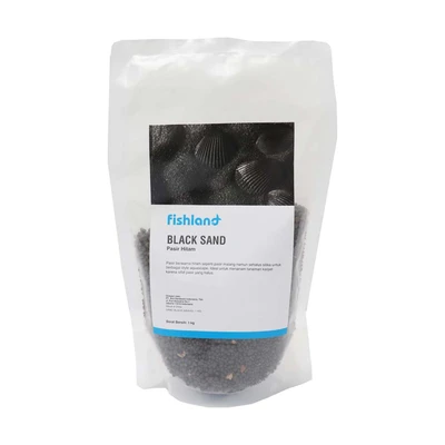 Gambar Fishland Gravel Pasir Hitam 1 kg