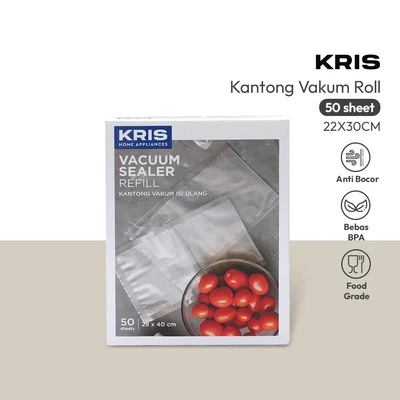 Gambar Kris Kantong Vacuum Isi Ulang 28x40 cm Set 50 Pcs Transparan