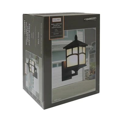 Gambar Eglare Fuji Lampu Dinding Upside E27 - Hitam