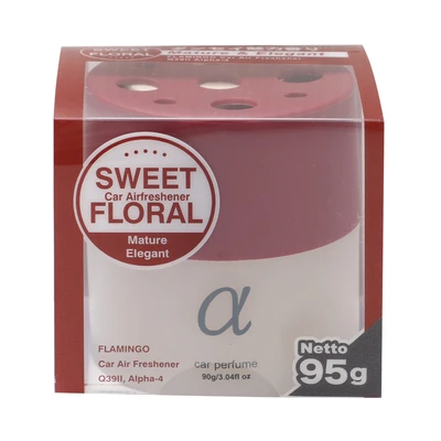 Gambar Flamingo Sweet Floral Pengharum Mobil Alpha-4 - Merah