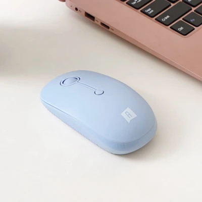 Gambar Ataru Mouse Wireless I330 - Biru Dusty