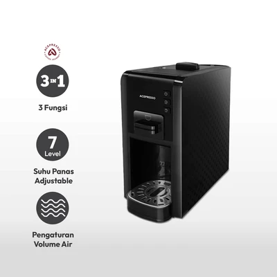 Gambar Acepresso Coffee Maker Capsule 3 In 1 1100 Watt - Hitam