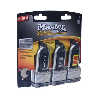 Gambar Masterlock Gembok Laminasi Magnum M1Xtrilh 44/51 mm Set 3 pcs