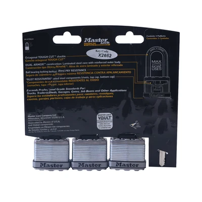 Gambar Masterlock Gembok Laminasi Magnum M1Xtrilh 44/51 mm Set 3 pcs
