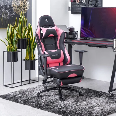 Gambar Informa Urania Kursi Gaming - Pink/Hitam