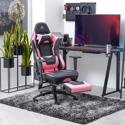 Gambar Informa Urania Kursi Gaming - Pink/Hitam