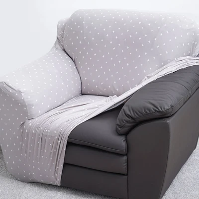 Gambar Informa Cross Sarung Sofa Polyester 245x60 cm - Cokelat