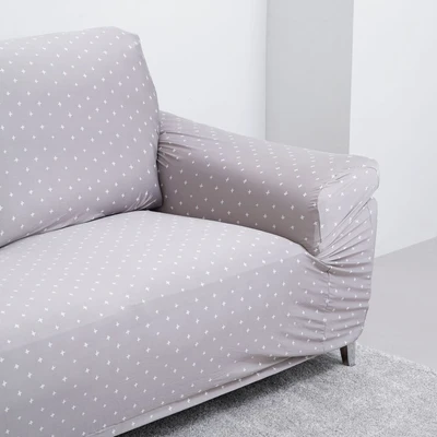 Gambar Informa Cross Sarung Sofa Polyester 245x120 cm - Cokelat