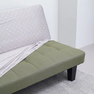 Gambar Informa Cross Sarung Sofa Bed Polyester 104x185 cm - Cokelat