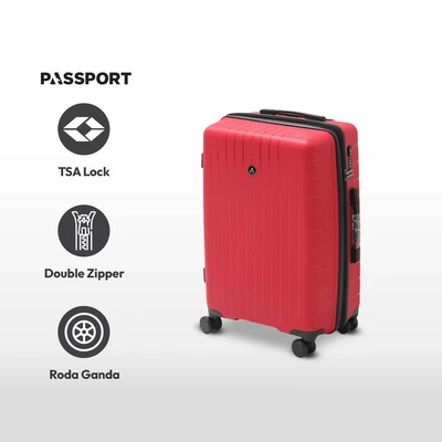 Gambar Passport 20 Inci Pandora Koper Pp Tsa Lock - Merah