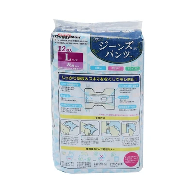 Gambar Doggyman Popok Hewan Ukuran L Set 12 pcs