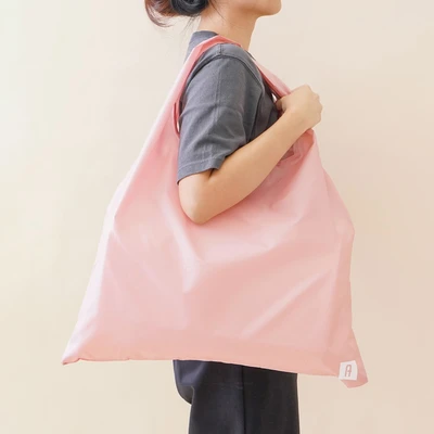 Gambar Ataru 54x42 Cm Tas Belanja Lipat - Pink Dusty