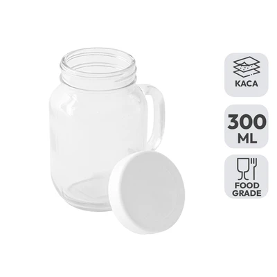 Gambar Pendopo Mason Mug Kaca 300 ml Transparan