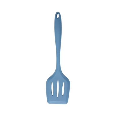 Gambar Ataru Spatula Slotted Turner Silikon - Biru