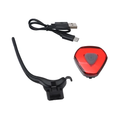 Gambar Skorpion 20x4.5x6.5 cm Lampu Belakang Sepeda USB - Hitam/Merah