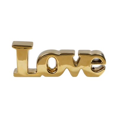 Gambar Informa Patung Miniatur Love Two Tone 9 cm - Gold