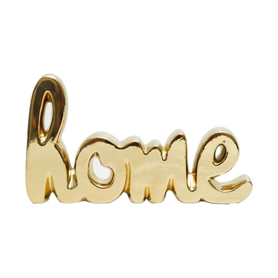 Gambar Informa Patung Miniatur Home Two Tone 15 cm - Gold