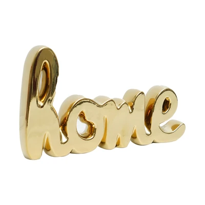 Gambar Informa Patung Miniatur Home Two Tone 15 cm - Gold