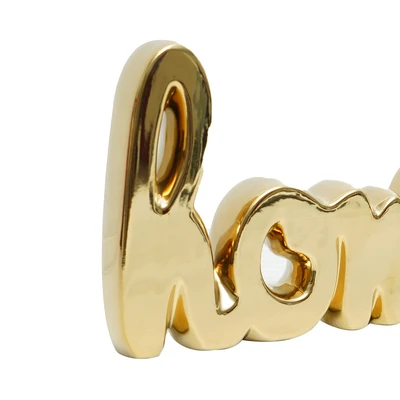 Gambar Informa Patung Miniatur Home Two Tone 15 cm - Gold