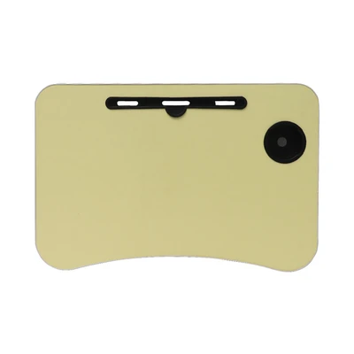 Gambar Odi Meja Lipat Laptop Dengan Tempat Gelas - Kuning Muda