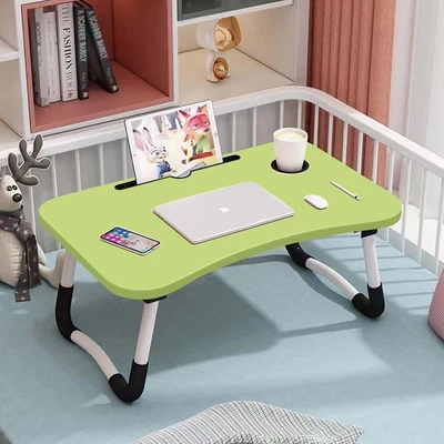 Gambar Odi Meja Lipat Laptop Dengan Tempat Gelas - Hijau Muda
