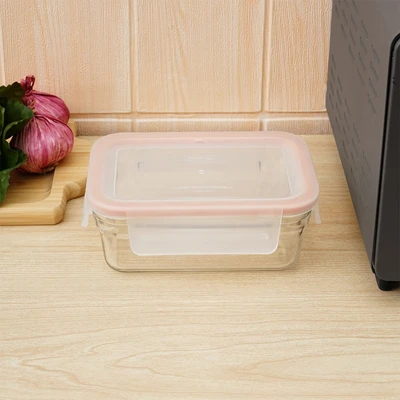 Gambar Glasslock Wadah Makanan Oven Smart Rectangle 700 ml - Oranye