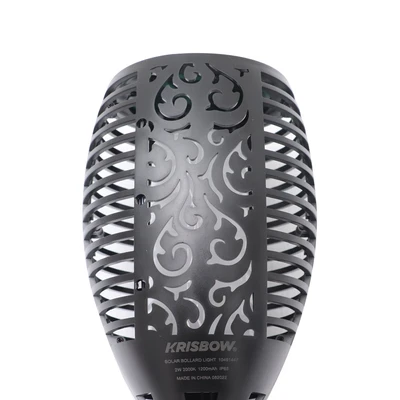 Gambar Krisbow Ardo Lampu Taman Bollard Flame Solar 50 Lumens 2000K