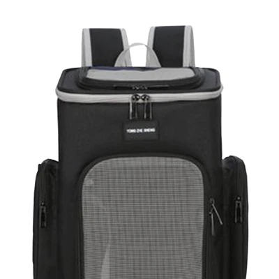 Gambar Pet Kingdom Tas Ransel Hewan Portabel Breathable - Hitam