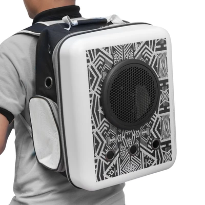 Gambar Pet Kingdom Tas Hewan Peliharaan Square Space - Monokrom