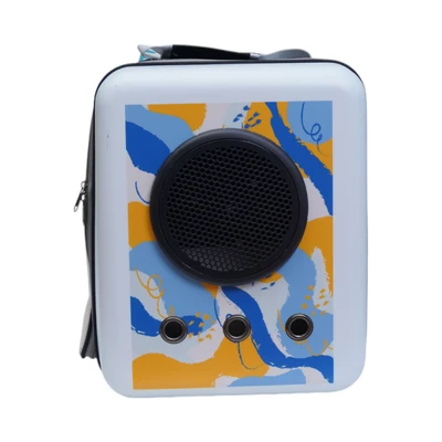 Gambar Pet Kingdom Tas Hewan Peliharaan Square Space - Biru/Kuning