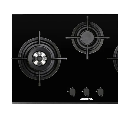 Gambar Modena Kompor Tanam 3 Tungku Bh 2933 Lj 90 cm - Hitam
