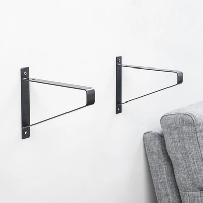 Gambar Masterspace Bracket Rak Dinding Industrial 17 cm - Hitam