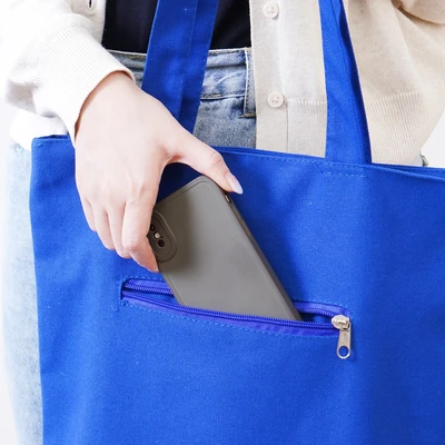 Gambar Ataru Long Tote Bag Quotes - Biru