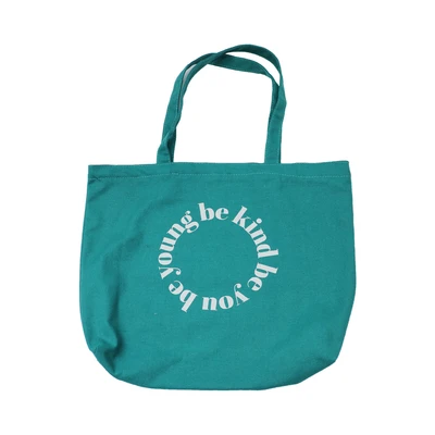 Gambar Ataru Tote Bag Wide Quotes - Hijau Teal