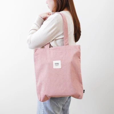 Gambar Ataru Tote Bag Corduroy - Pink