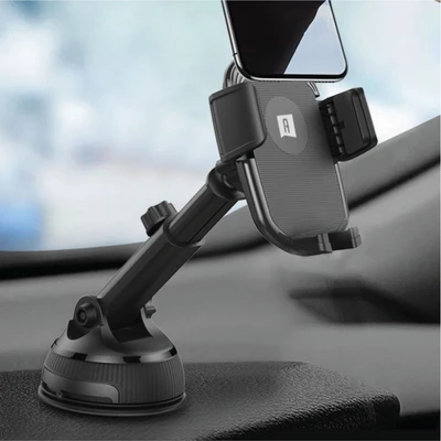 Gambar Ataru Holder Smartphone Dashboard Mobil Long Neck - Hitam