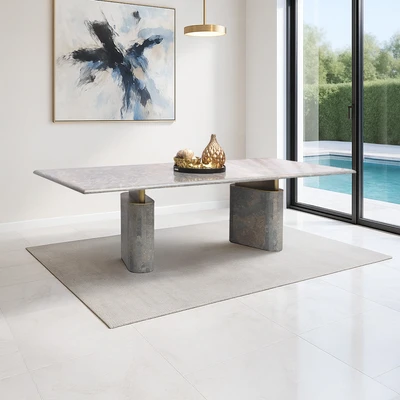 Gambar Home Galleria Gaia Meja Makan - Biru