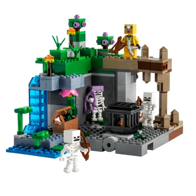 Gambar LEGO Minecraft The Skeleton Dungeon Set 364 Pcs 21189 - Mix