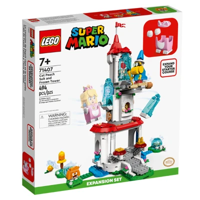 Gambar LEGO Super Mario Cat Peach Suit And Frozen Tower Expansion Set 71407