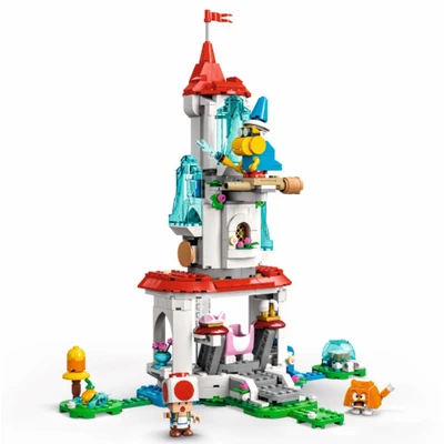 Gambar LEGO Super Mario Cat Peach Suit And Frozen Tower Expansion Set 71407
