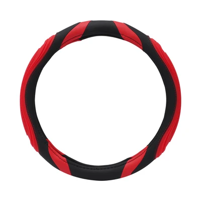 Gambar Otto Klasse Sarung Stir Mobil Silicone Grip - Hitam/Merah