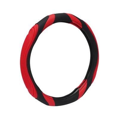 Gambar Otto Klasse Sarung Stir Mobil Silicone Grip - Hitam/Merah