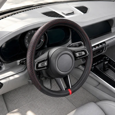 Gambar Otto Klasse Sarung Stir Mobil Hollow Sport - Hitam