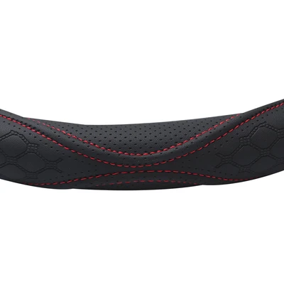 Gambar Otto Klasse Sarung Stir Mobil Honeycomb - Hitam