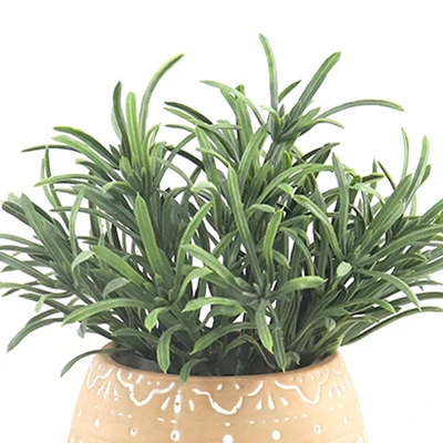 Gambar Arthome Tanaman Artifisial Gladiolus Dengan Pot 17.8x17.8x17.8 cm - Hijau