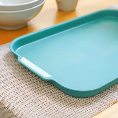 Gambar Selma Mario Nampan Saji Plastik PP 38x25.5 cm - Hijau