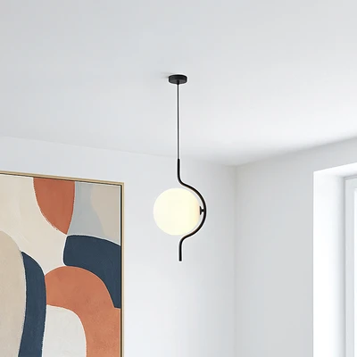 Gambar Eglare Nordic Lampu Gantung Hias G9 D20 - Hitam